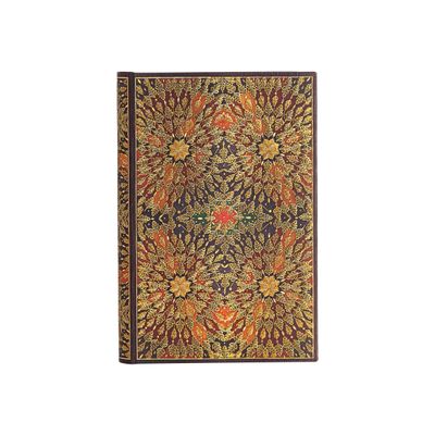 9781439754139-Paperblanks Fire Flowers - Journal - relié - mini - 95 x 140 mm - 120 feuilles / 240 pages - papier ivoire - uni - couverture marron - cart-Front-0