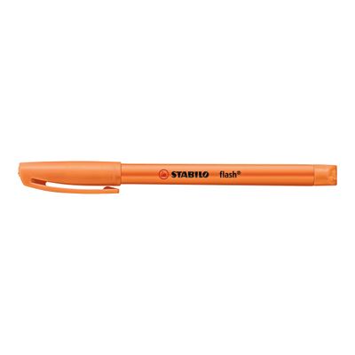 4006381131346-STABILO flash - Surligneur - pour papier fax - orange fluorescent - encre à l'eau - 1-3.5 mm-Left-angle-0