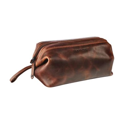 5413082194232-Maverick The Original - Trousse de toilette - cuir de vachette pleine fleur tanné végétal -Left-angle-1