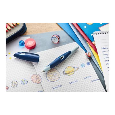 4006381616324-STABILO EASYbirdy 3D DreamWorld - Stylo plume - non permanent - bleu roi-Left-angle-6