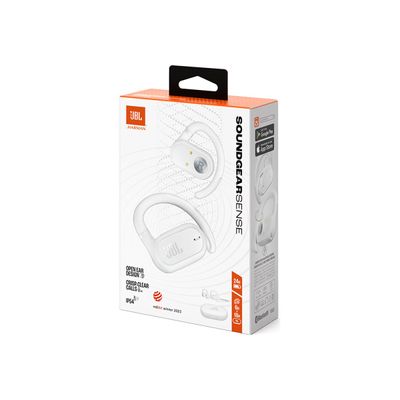 1200130003912-JBL Soundgear Sense - Écouteurs sans fil avec micro - Bluetooth - blanc-Right-angle-14
