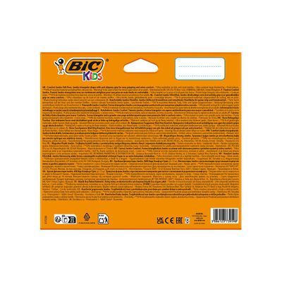 3086123739598-BIC KiDS - Marqueur - couleurs assorties - encre à l'eau - jumbo (pack de 12)-Back-1