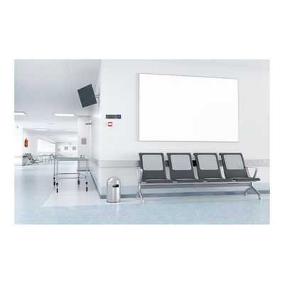 3130630671534-Exacompta - Plaque de signalisation Surveillance caméra - 165 x 44 mm - aluminium brossé-Front-1