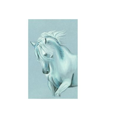 3329689757003-Bloc 15 feuilles - A5 - 250g - bleu denim - Clairefontaine-Front-1