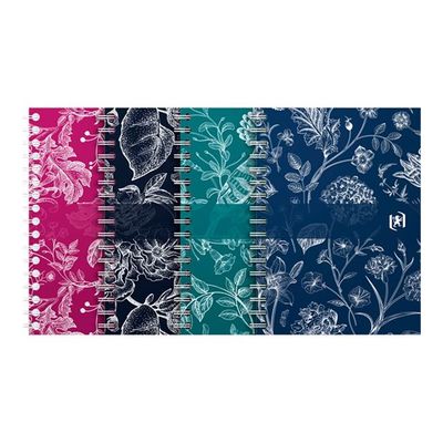 5904017435723-Oxford Romance - Cahier de notes - reliure à anneaux métalliques - poche - A6 (105 x 148 mm) - 50 feuilles / 100 pages - petits carreaux - disponible -Front-0