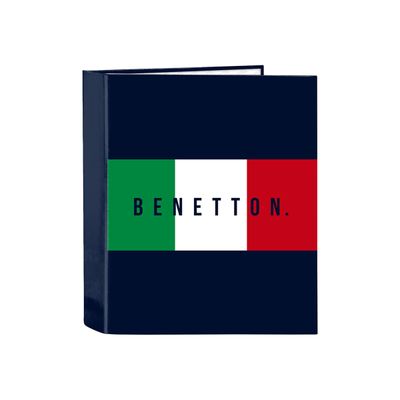 8412688573899-BENETTON - Classeur à anneaux - largeur de dos : 60 mm - drapeau-Left-angle-0