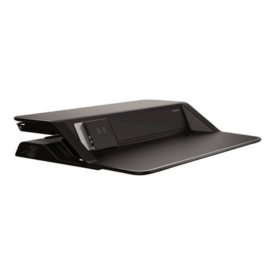 0043859730810-Fellowes Lotus DX - Poste De Travail Assis-Debout - noir-Left-angle-2