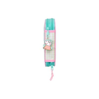 8412688524037-SAFTA - Trousse - double, 29 pcs - Peppa Pig "Pretty Flowers"-Left side-2