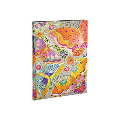 9781439744413-Paperblanks Flexis Flutterbyes Ultra - Cahier de notes - reliure piquée - 180 x 230 mm - 176 feuilles / 88 p-Left-angle-3