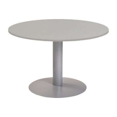 8427951995407-Rocada Meeting - Table - rond - blanc - aluminium base-Front-0