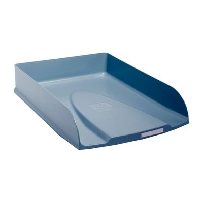 9002493211704-Exacompta - Corbeilles à Courrier Horizontales Combo Styli Autentik - bleu-Left-angle-4