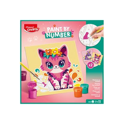 3154149070831-Maped Creativ - Peinture par numéro - cat and rabbit-Front-0