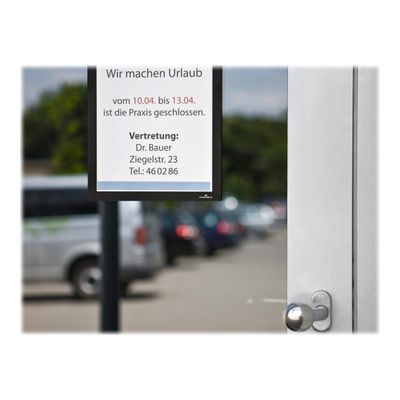 4005546406008-Durable Duraframe - Cadre d'affichage adhésif repositionnable - A4 - noir-Close-up-7