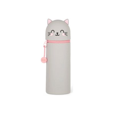 8052694010058-LEGAMI KAWAII - Trousse - 2 en 1 - silicone - Kitty-Front-2
