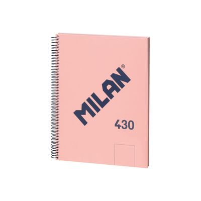 8411574110231-Milan 430 Since 1918 - Cahier de notes - reliure à anneaux métalliques - A4 (210 x 297 mm) - 80 feuilles / 160 -Right-angle-0