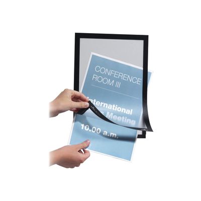 4005546406008-Durable Duraframe - Cadre d'affichage adhésif repositionnable - A4 - noir-Front-4