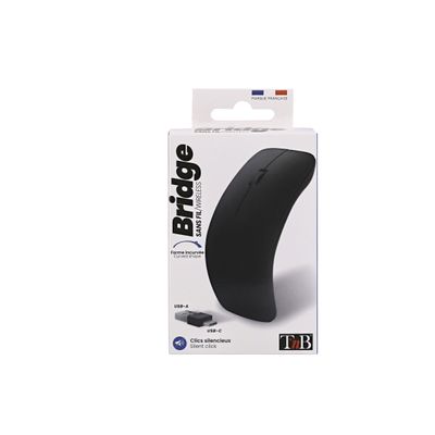0404052234909-T'nB BRIDGE - Souris sans fil - noir-Front-6
