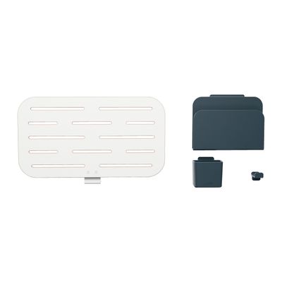 4002432138449-Leitz Ergo Small - Pegboard desk organizer - carte MDF - blanc-Front-10