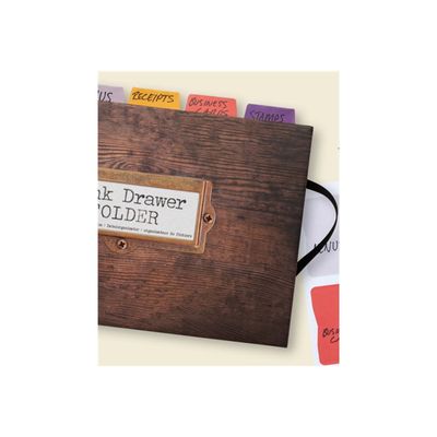 5035393712013-if by Catwalk Journals For Life Junk Drawer - Classeur - extensible - 7 compartiments - largeur de dos : 18 mm - A5 - pour reçus,-Close-up-3