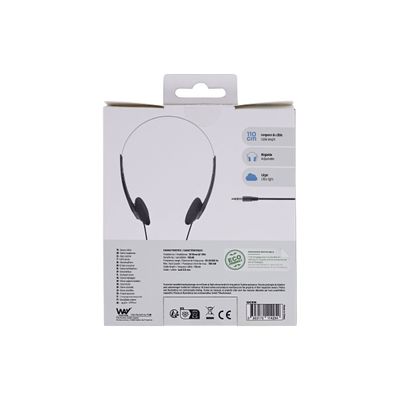 3303170114254-T'nB WAY ONE - Casque filaire - jack 3,5mm - noir-Back-6