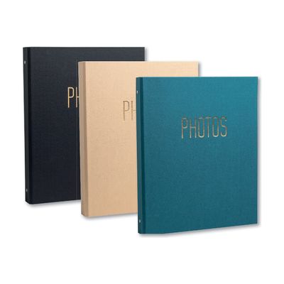 3130631176014-Exacompta OfficeByMe - Album photo classeur - 60 pages noires - noir-Left-angle-4