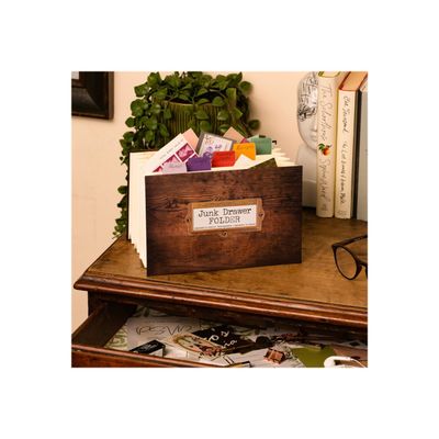 5035393712013-if by Catwalk Journals For Life Junk Drawer - Classeur - extensible - 7 compartiments - largeur de dos : 18 mm - A5 - pour reçu-Left-angle-4