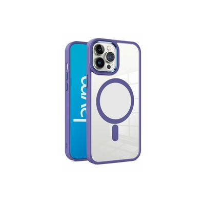 3701263529129-JAYM - Coque de protection pour téléphone portable - compatibilité avec MagSafe - violet - -Multi-angle-0