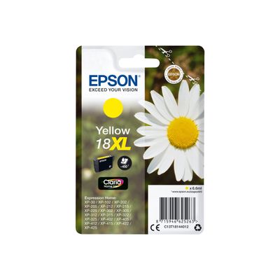 8715946518121-Epson 18XL Pâquerette - jaune - cartouche d'encre originale-Front-0