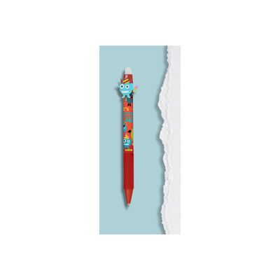 4014421354006-ONLINE magiXX Fun - Roller effacçable - monster red - bleu - 0.7 mm-Left-angle-1