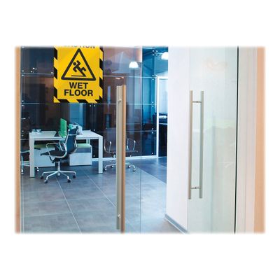 4005546406572-Durable Duraframe Magnetic Security - Cadre d'affichage magnétique bicolore - A4 - jaune/noir-Close-up-14