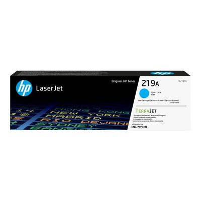 0195161016288-HP 219A - Cyan - original - LaserJet - cartouche de toner (W2191A) - pour P/N: 499Q6F#BAZ, 499Q7F#BAZ, 499Q8F#ABF, 499Q8F#BAZ, 499R0F#ABZ, -Front-8