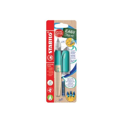 4006381606226-STABILO EASYbirdy Timber - Stylo plume - non permanent - bleu roi-Front-0