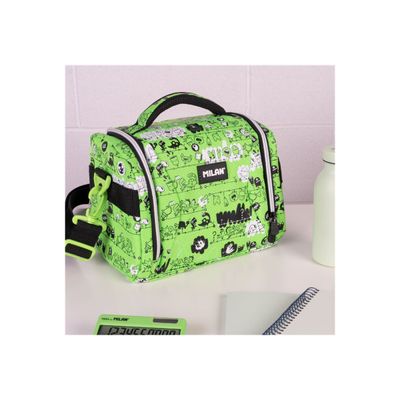 8411574111344-Milan Tandem 2 - Sac thermos - 5 L - black/green/white-Left-angle-6