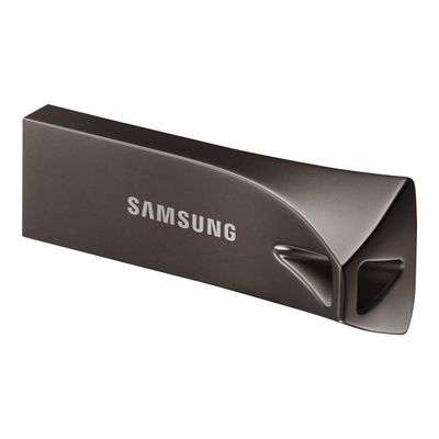 8801643230678-Samsung BAR Plus MUF-256BE4 - Clé USB 256 Go - USB 3.1 Gen 1 - gris-Right-angle-1