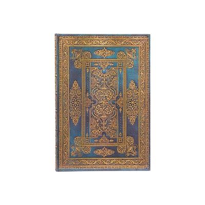 9781439795927-Paperblanks Luxe Design - Journal - relié - midi - 120 x 180 mm - 72 pages / 144 pages - papier ivoire - uni - blue luxe - couverture bleue - carton comprim-Front-0