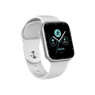 8427542120454-Ksix Urban 3 - 44 mm - montre intelligente avec bande - silicone - blanc - affichage 1.69" - -Left-angle-3