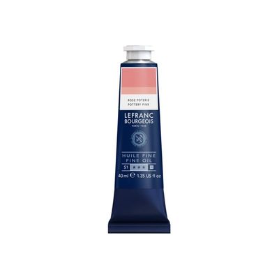 3013643017882-Lefranc Bourgeois - Peinture à l'huile - poterie rose - opaque - fine - 40 ml-Front-0