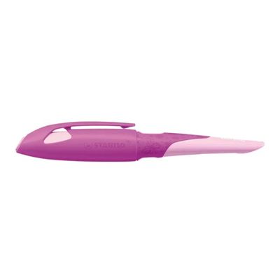 4006381616331-STABILO EASYbirdy 3D DreamWorld - Stylo plume - non permanent - bleu roi-Left-angle-1