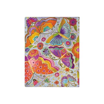 9781439744413-Paperblanks Flexis Flutterbyes Ultra - Cahier de notes - reliure piquée - 180 x 230 mm - 176 feuilles / 88 pages --Back-2