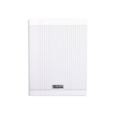 3210330183602-Calligraphe 8000 POLYPRO - Cahier de notes - reliure cousue - A4 - 96 feuilles / 192 pages - Seyès - transparent-Front-0