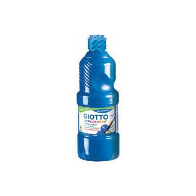 8000825969904-GIOTTO - Peinture acrylique - cyan brillant - 500 ml-Front-0