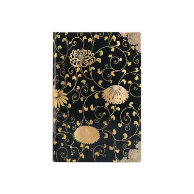 9781439750391-Paperblanks Japanese Lacquer Boxes - Journal - relié - mini - 90 x 140 mm - 88 feuilles / 176 pages - uni - karakusa - noir - cart-Front-0