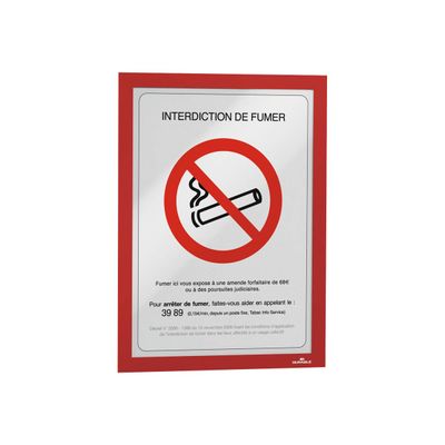 4005546405186-Durable Duraframe - 2 Cadres d'affichage adhésif - A4 - rouge-Left-angle-7