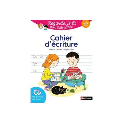 9782095029951-Cahier d'écriture - Regarde, je lis avec Mila et Noé - par Battut Eric, Gribouille Mary - livre -Front-4