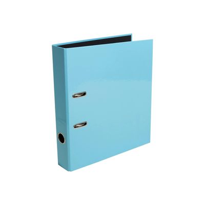3130630534648-Exacompta - Classeur à Levier Aquarel Prem'Touch - Dos 50mm - Bleu Pastel-Left-angle-1