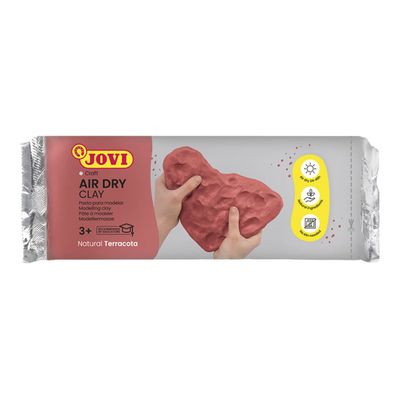 8412027000253-JOVI - Pâte à modeler - 500 g - terre cuite-Front-0