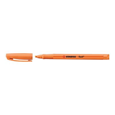 4006381131346-STABILO flash - Surligneur - pour papier fax - orange fluorescent - encre à l'eau - 1-3.5 mm-Left-angle-1