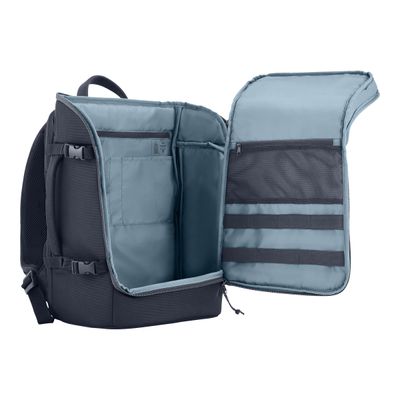 0196548945481-HP Travel - Sac à dos pour ordinateur portable - jusqu'à 15,6" - gris de fer - pour Victus by HP Laptop 15; Laptop 15s; Pav-Left-angle-7