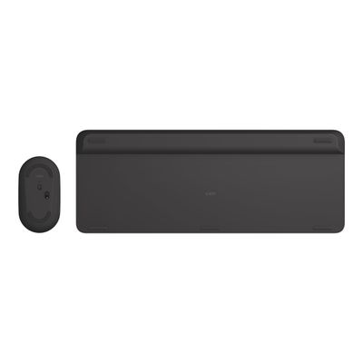 5099206086463-Logitech MK470 - Ensemble clavier et souris sans fil - ultra fin - Azerty - graphite-Bottom-4