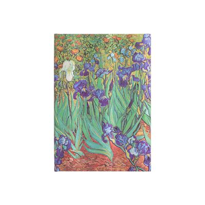 9781439782057-Journal  -  12 x 18 cm  - 144 pages - Les iris de Van Gogh  - verte - Paperblanks-Front-0